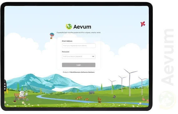 Aevum login screen preview