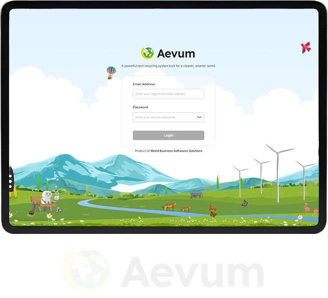 Aevum login screen preview