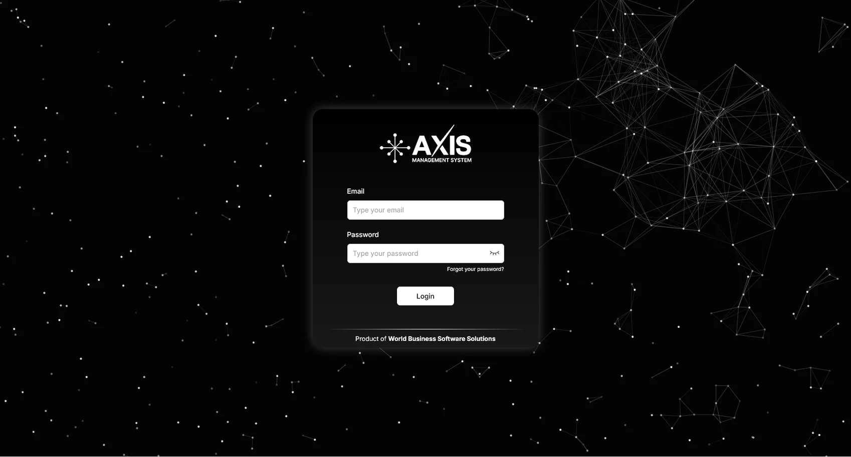 Axis login screen preview