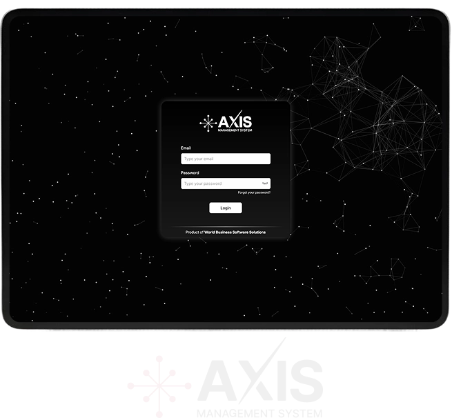 Axis login screen preview