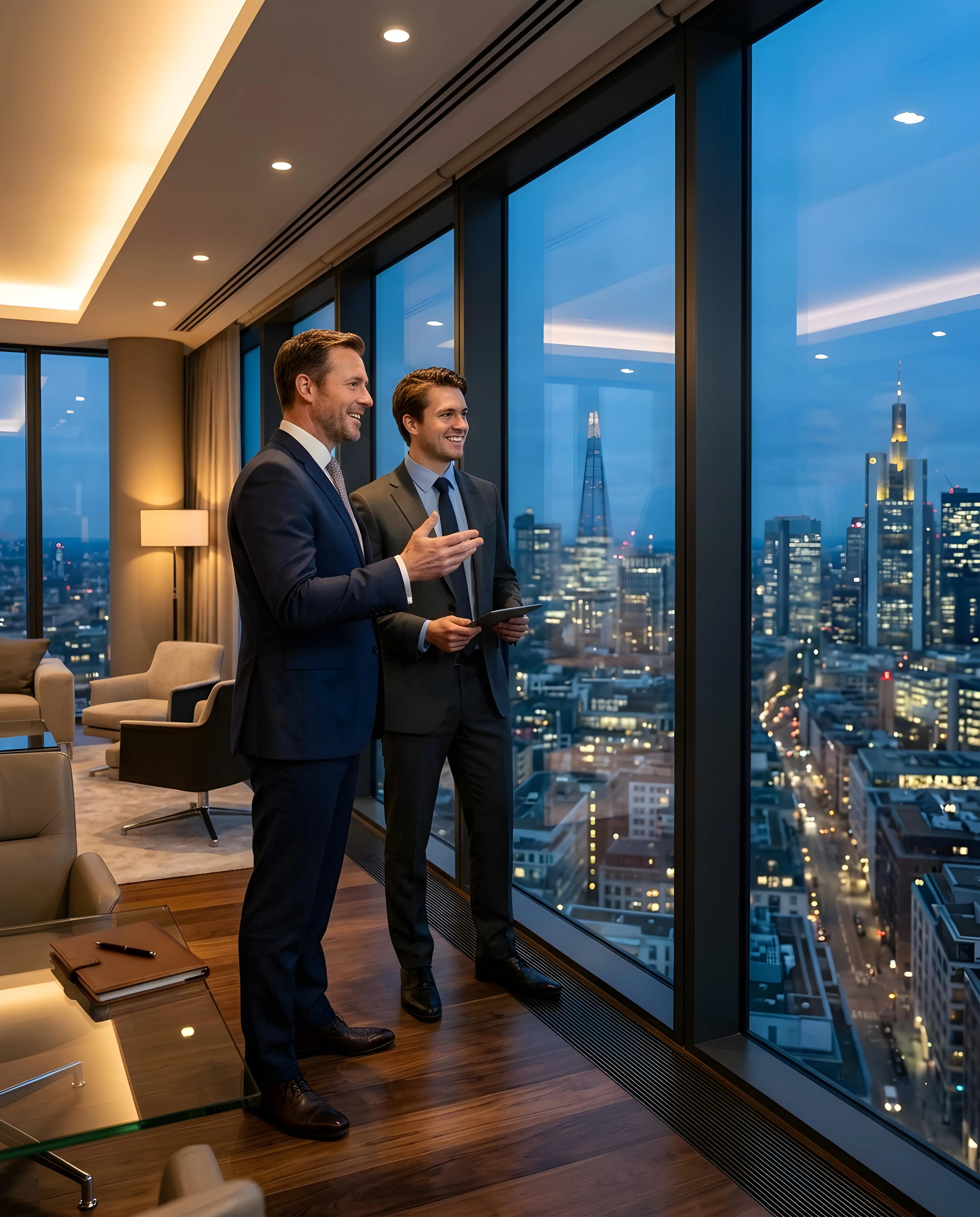 businessmen discussing