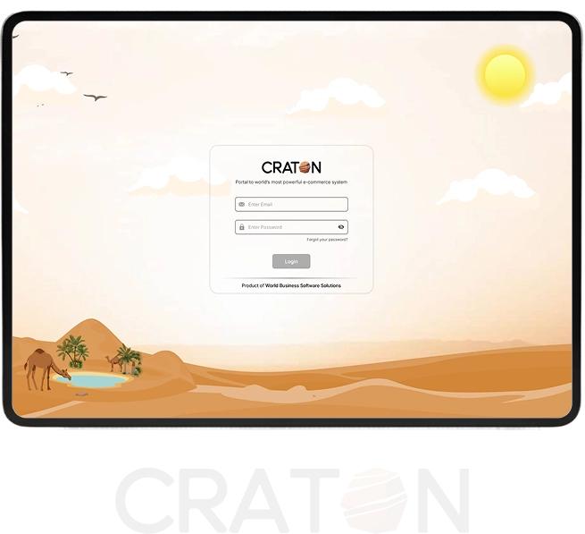 Craton login screen preview
