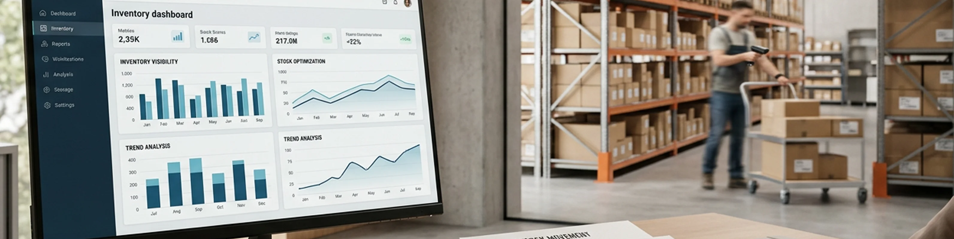 warehouse inventory report dashboard