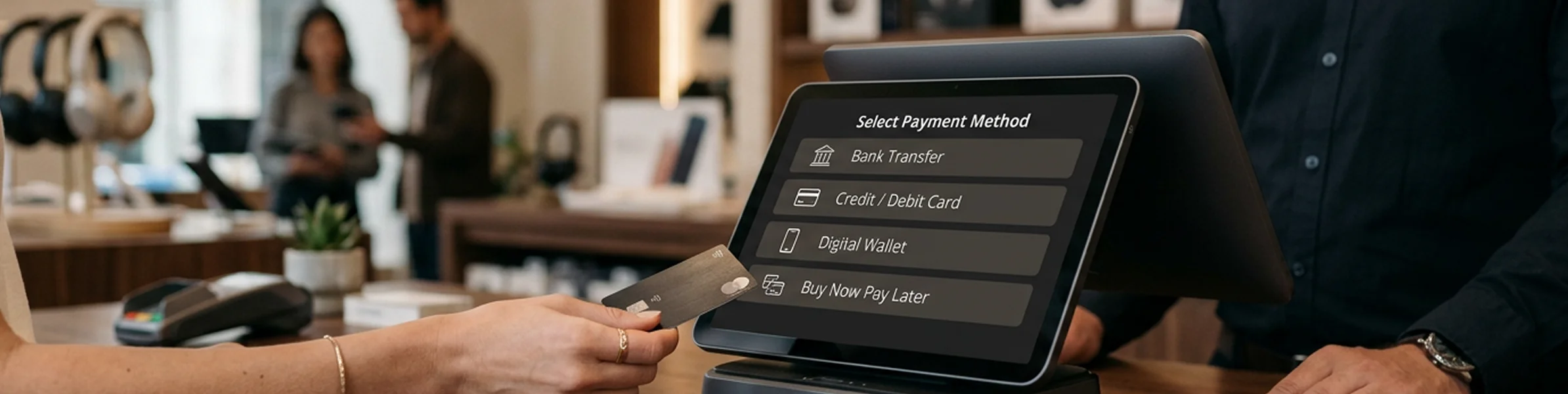 payment methods in retail store